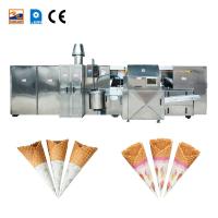 Petit fabricant rond électrique Sugar Cone Production Line Grill de gaufre de cuvette