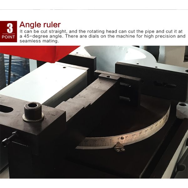 350 Hydraulic Iron Semi Automatic Pipe Cutting Machine 3.3kw 4.0kw