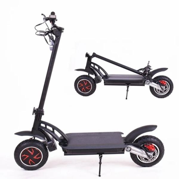 Off-Road Wide Tire Folding Electric Scooter with Powerful Lithium Battery 119*62