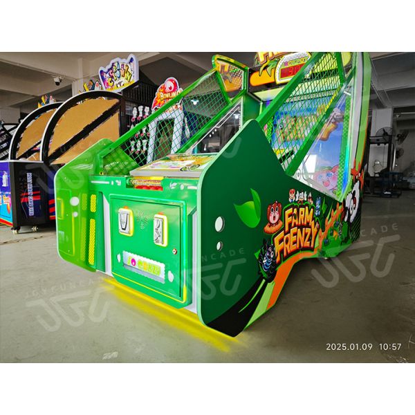 Farm Frenzy Arcade Machine Kids & Family Interactive Carnival Game Animal Themed Interactive Ball Toss Game