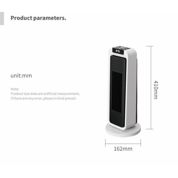 IP44 Portable Electric Fan Heater ABS+PC Anti Flaming Shell With Timer 1-4h