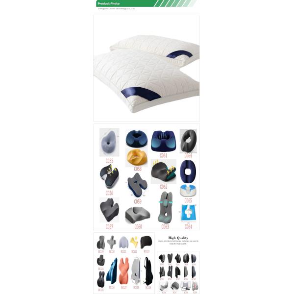 JOURM Anti-snoring Foam Sleep Pillow with Memory Foam Filling Woven Travel Neck Pillow
