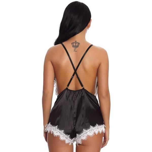 Female Soft Sexy Bodysuit Lingerie Mature Women Babydoll Transparent Sexy Underwear