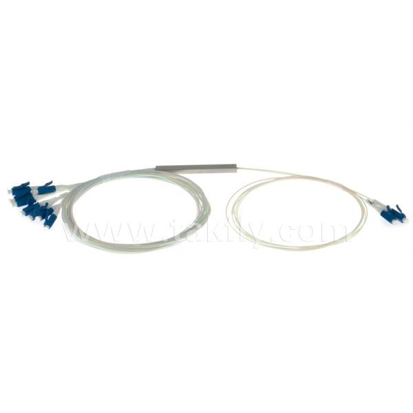 Fiber Optic PLC Splitter 2*N Steel Tube SC APC/UPC 0.9mm for Data Center Telecom FTTX