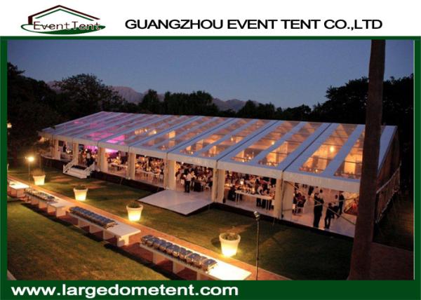 600 People Custom Outdoor Wedding Party Tent With Transparent Roof