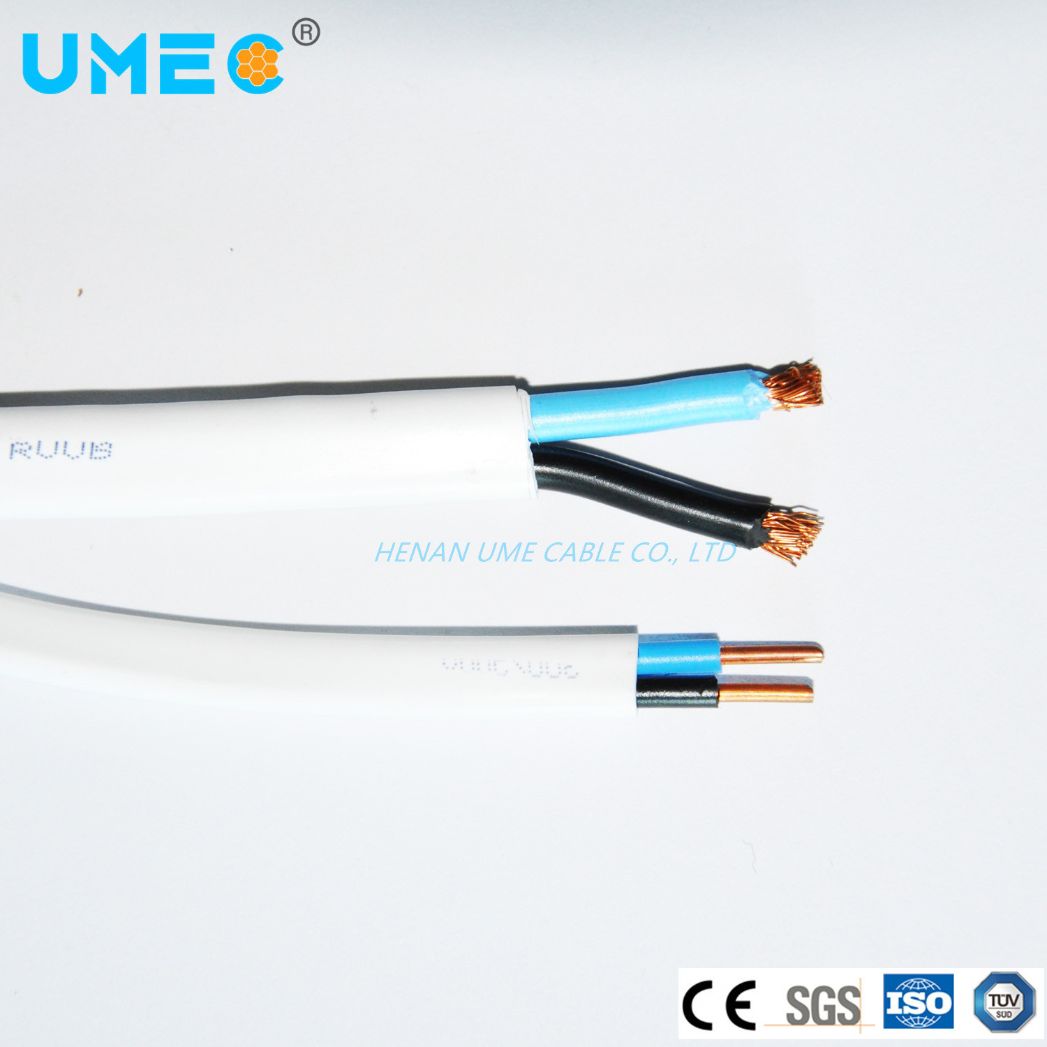 Установка по заказу заказчика Дом строительный провод 2X1.5mm2 BVVB Blvvb с плоской проволокой