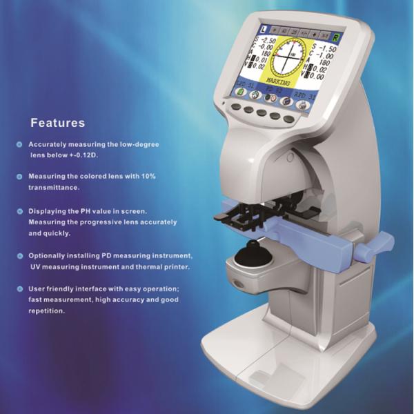 Green LED Light Optometry Equipment , Optometric Instruments Lensometer