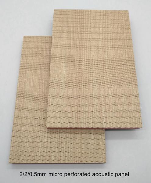 2/2/0.5mm 4'x8' Auditorium Microperforated Wooden Sound Absorbing Wall Acoustic Panels