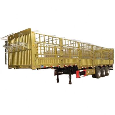 Producer AOTONG Bulk Cargo Carrier Fence Semi Trailer with Standard 28 Ton Landing Gear