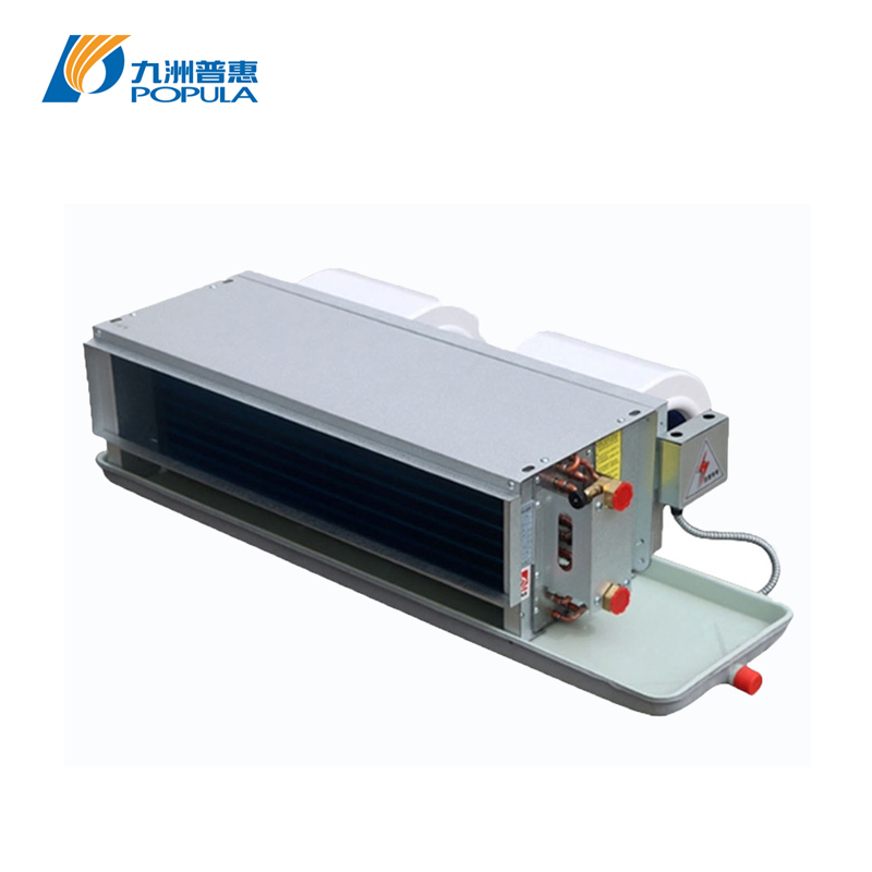Steel Casing Horizontal Concealed Fan Coil Unit For Residences Villas Office Buildings