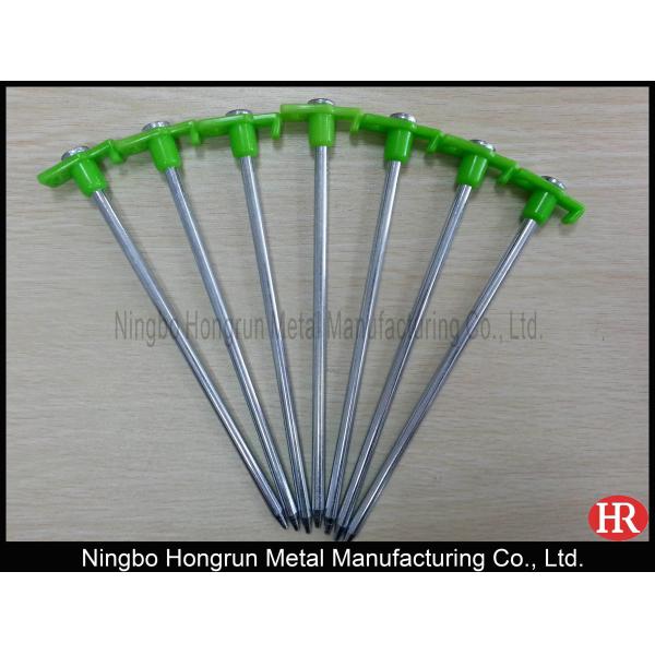 23cm galvanized steel rock pegs