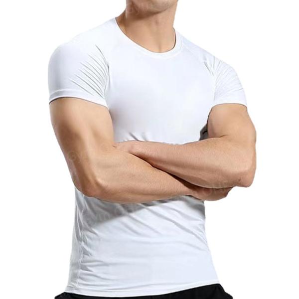 XMAMLON Men's Short-sleeved Tight T-shirt Perfect for Athletic Compression Training