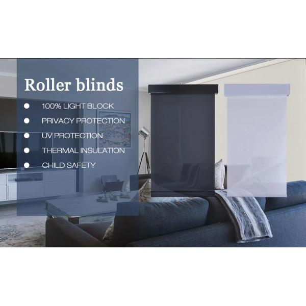 100% Polyester White Coated Fabric Printed Curtain Blackout Roller Blinds Fabric