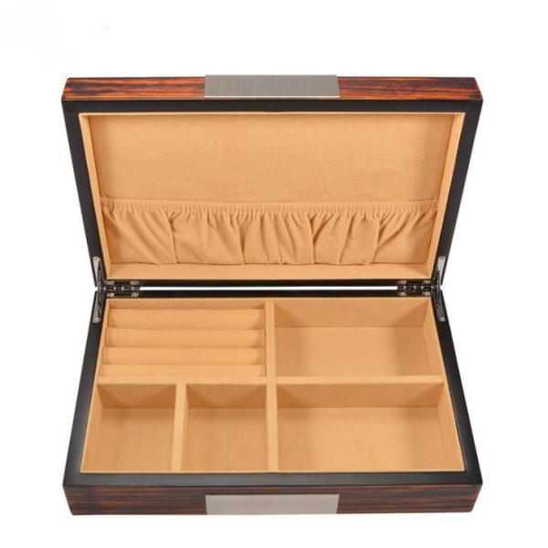 Matte Lacquer Solid Wood Jewelry Storage Box Luxury Decorative Boxes