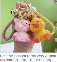 Cartoon Bear Keychain Cute Crystal Keychain Suitable for Car Keys Bag Ornaments Decoration Gifts Suitable for Women