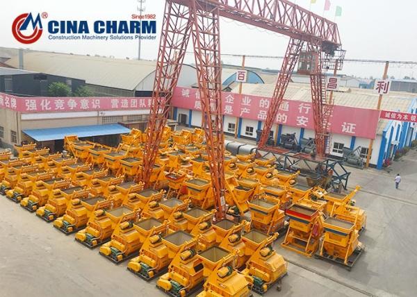 CE Approved Twin Shaft Cement Mixer Equipment With Reasonably And Compactly