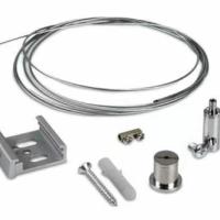 Voie allumant des kits de suspension avec le métal de support de bride de pince de plafond de fil