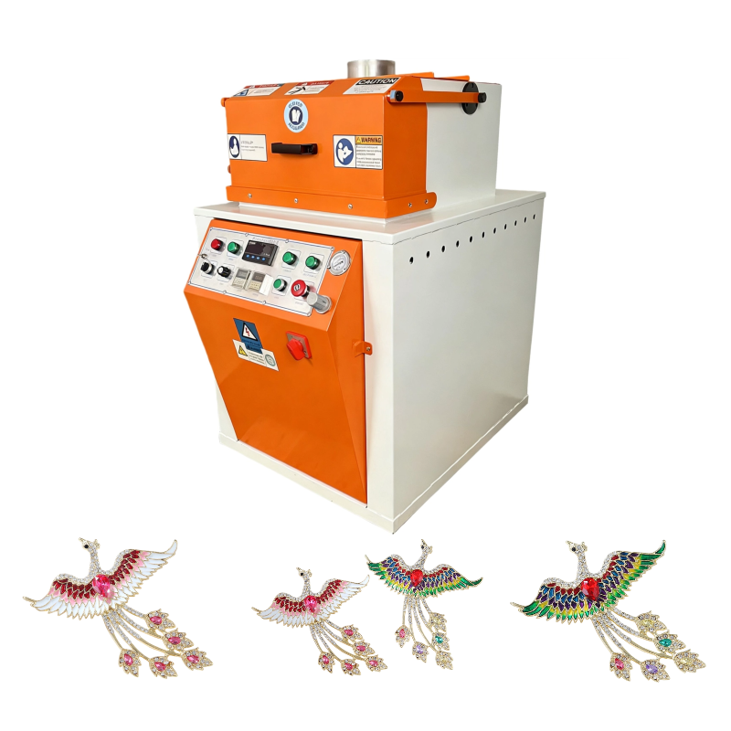 Semi-Automatic Centrifugal Casting Equipment for Phoenix Fashion Clothing Zinc Alloy Chest Pin Production