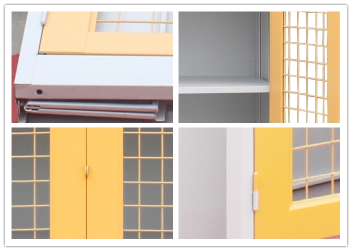 Непахучие 2 ящика для хранения карточк двери качания H1850mm Lockable