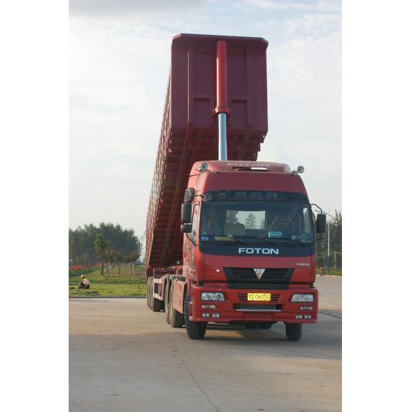 Tri-Axle Dump Truck Trailer 40 Tons- 60 Tons 35M3 End Tipper Semi Trailer For Mineral