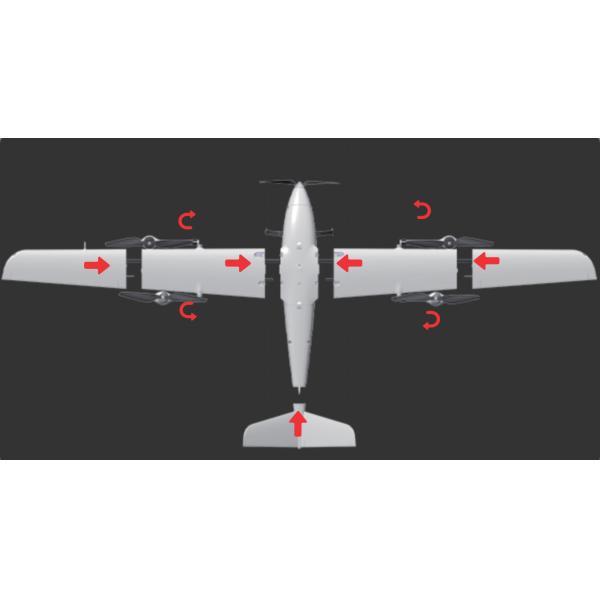 CP15 Electric VTOL UAV имеет крейсерскую скорость 70 км/ч и радиус управления 30 км с максимальной нагрузкой 5,0 кг.