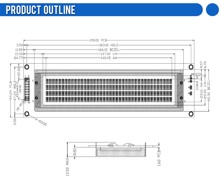 Russian Blue Film White Letters 4004A3 4X40 4004 Character LCD Module ST7066U LCM Parallel Port