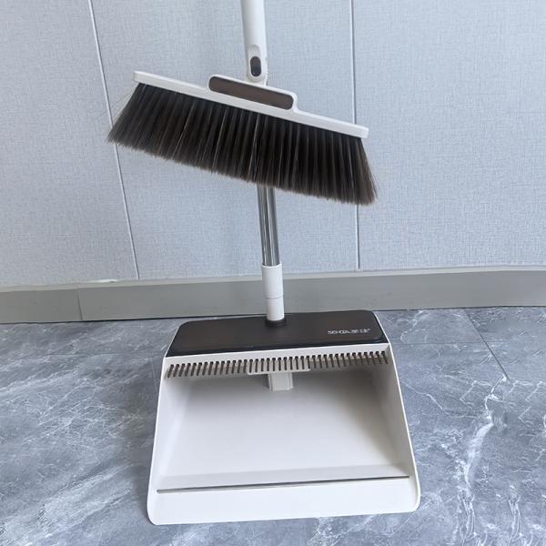 Floor Squeegee Broom Dustpan For Home Upright And Lightweight For Kitchen Room Office Lobby Floor Clean