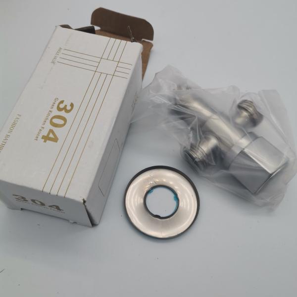 Angle Valve Multifunction Stainless Steel 3Ways T Valves for Bathroom Engineering