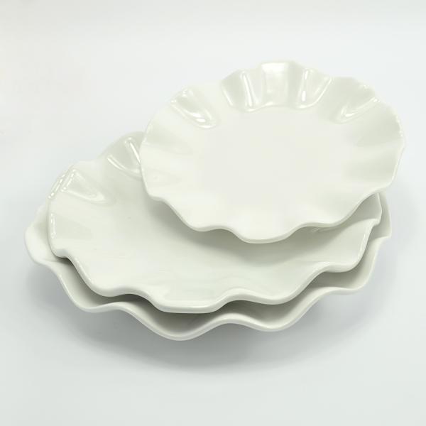 Цветовидные керамические тарелки Порцелановый обеденный набор керамические блюда