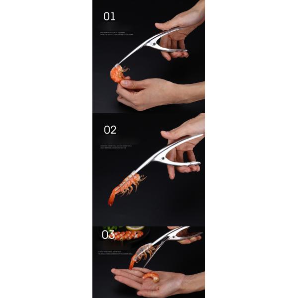 Seafood Peeling Sustainable Stainless Steel Fish Belly Shrimp Knife for Professionals