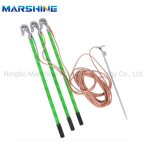 Portable Stainless Steel Earthing Leads Telescopic Short Circuiting Ground Rod