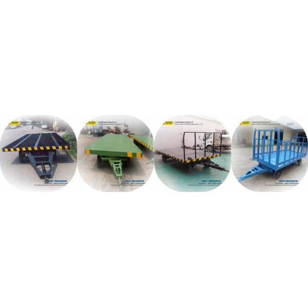 Basic Metals Heavy Duty Plant Trailer / Material Transfer Trolley Simple Structure