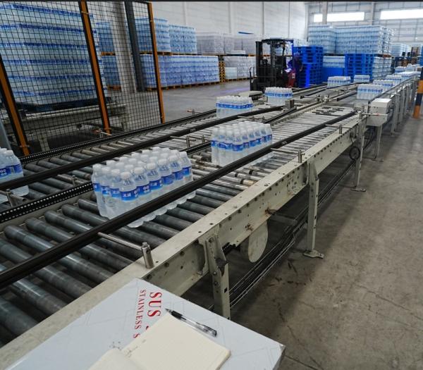 PLC  Control High-Speed Palletizer For 42,000 BPH Bottled Water Production Line