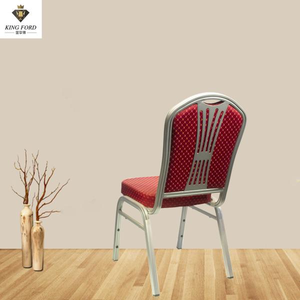 Stackable Steel Tube Stacking Chairs Wedding Modern Luxury Hotel  Banquet Chair
