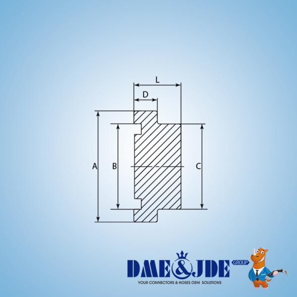 SAE Code 61 Flange Plug with O Ring Hydraulic Flange Blanking Plug DFLOP3