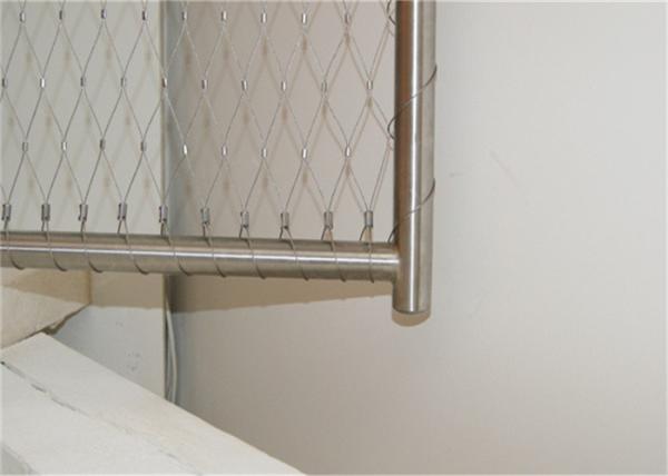 Architectural Inox Wire Mesh Decoration 3.0mm 40mm Stainless Steel Cable Mesh 316l