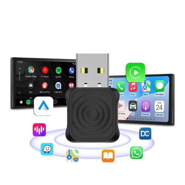 Bluetooth Version 5.4 Carlinkit Ultra Wireless Carplay Adapter for iPhone and Android