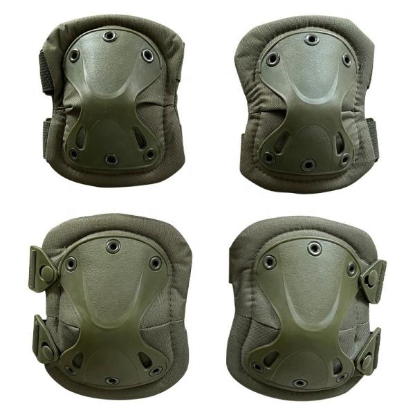 4 Pieces Thick Professional Protection Sports Adjustable Knee Elbow Guards for Sports