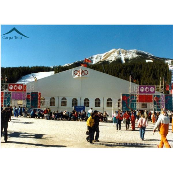 Rain Resistant  A Frame Outdoor Sports Tents For 500 People White