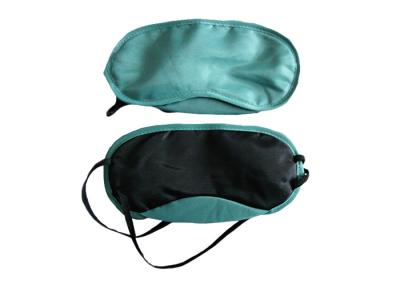 Plain Travel Sleep Blindfold Eye Shade Green Color For Airplane / Train / Bus