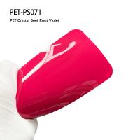 PET-PS071 PET Raíz de remolacha de cristal Violeta 7.5mil Car Vinyl Wrap Estabilidad dimensional