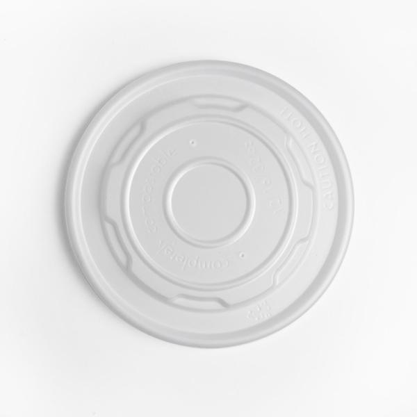 PLA Cold Cup Strawless Sip Lid CPLA Cover Compostable Plastic Lids 80mm OEM