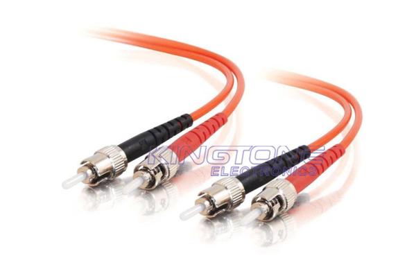 3.0mm PVC Fiber Optic Patch Cord ST to ST 62.5 / 125 Multimode