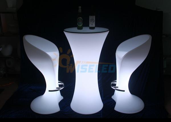 Tabela de cocktail original plástica do diodo emissor de luz do PE com a pilhas recarregável