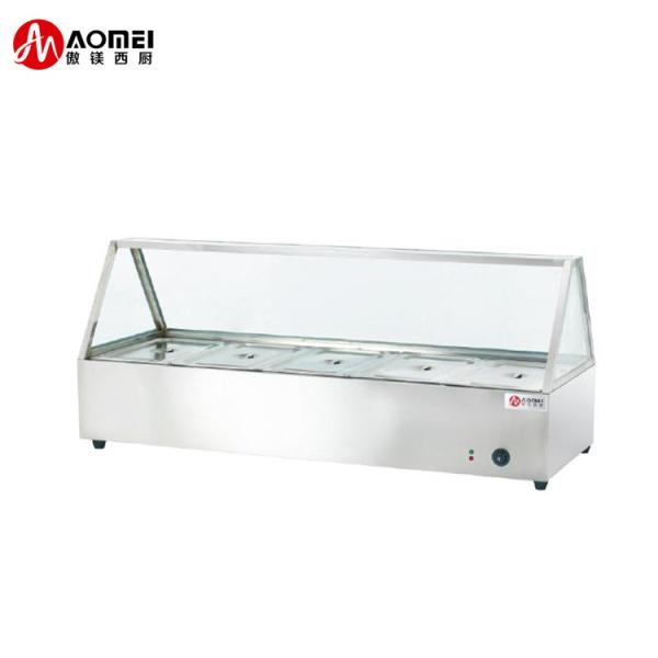 Restaurante Hotel Equipamento de restauração Vidro de aço inoxidável Refeições Quente Balcão de buffet