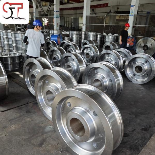 Quenched Alloy Steel Crane Wheels For Container Terminals
