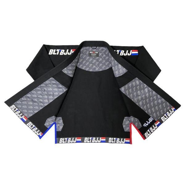 OEM ODM BJJ Gi Uniform with 380 GSM Pearl Weave Jacket and 280 GSM Twill Pants Featuring Triple Stitching
