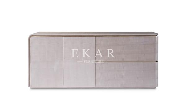 Modern Grey Wooden Cabinet Dining Room Sideboard W009D7