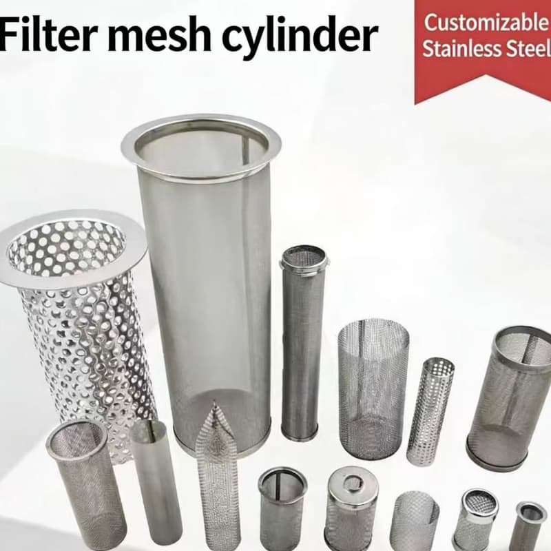 High Precision Stainless Steel Filter Screen Mesh Cylinder And Disc Electro Polishing