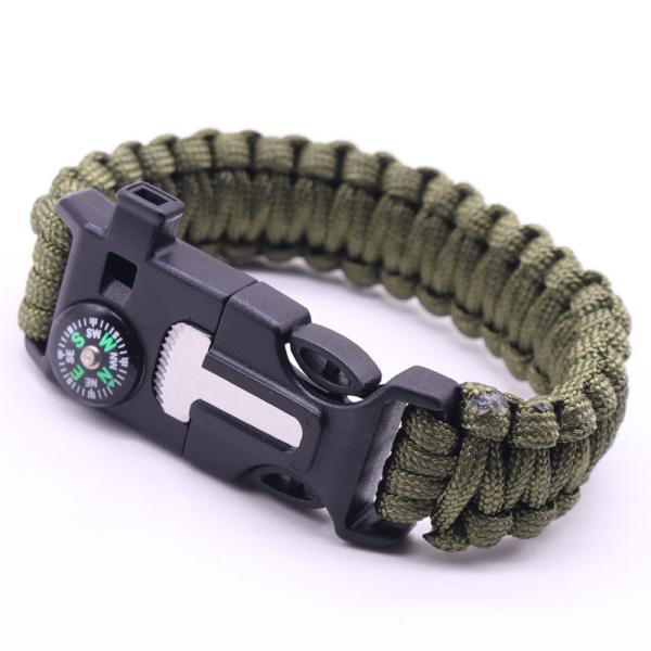 Outdoor Emergency Fire Starter Paracord Survival Bracelet for Backpacking